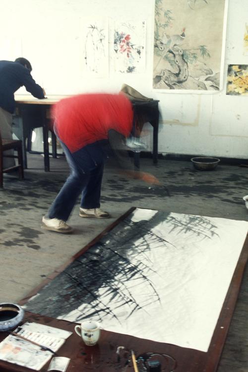 Ink Painting Department, Zhejiang Academy of Fine Arts (now China Academy of Art), mid-1980s. Photo: Zheng Shengtian.